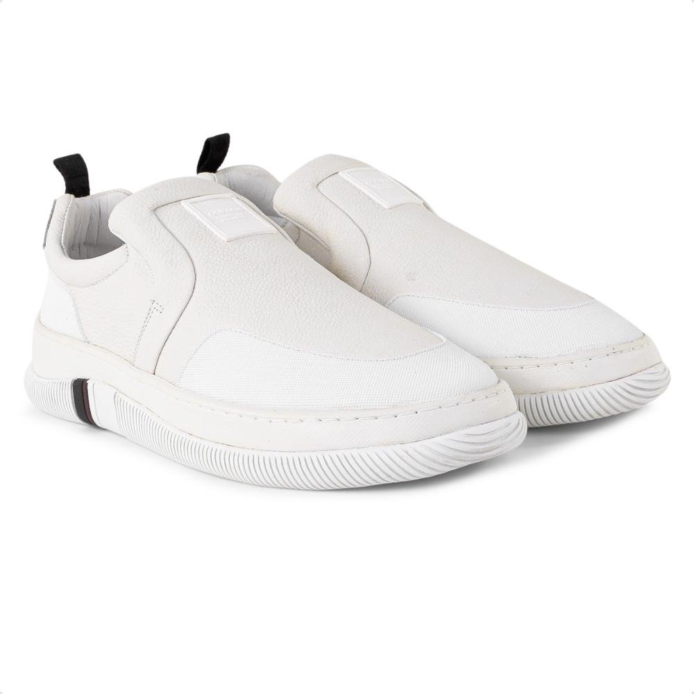 Tênis Osklen Hybrid Label Slip On Masculino Branco/Bege 3