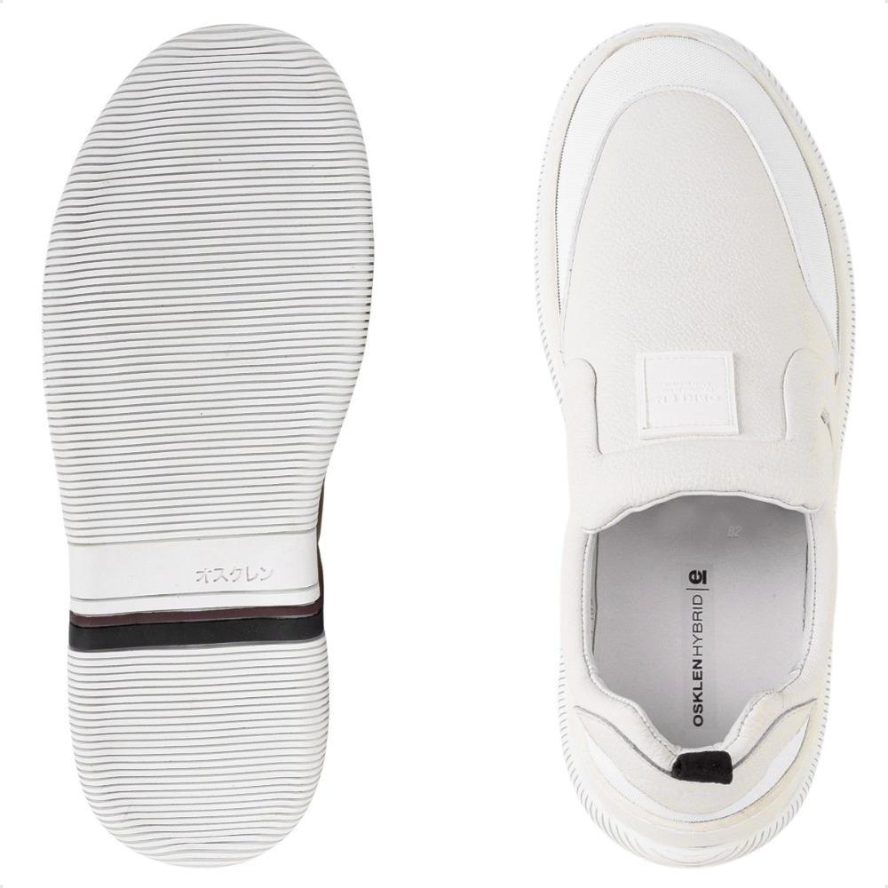 Tênis Osklen Hybrid Label Slip On Masculino Branco/Bege 6