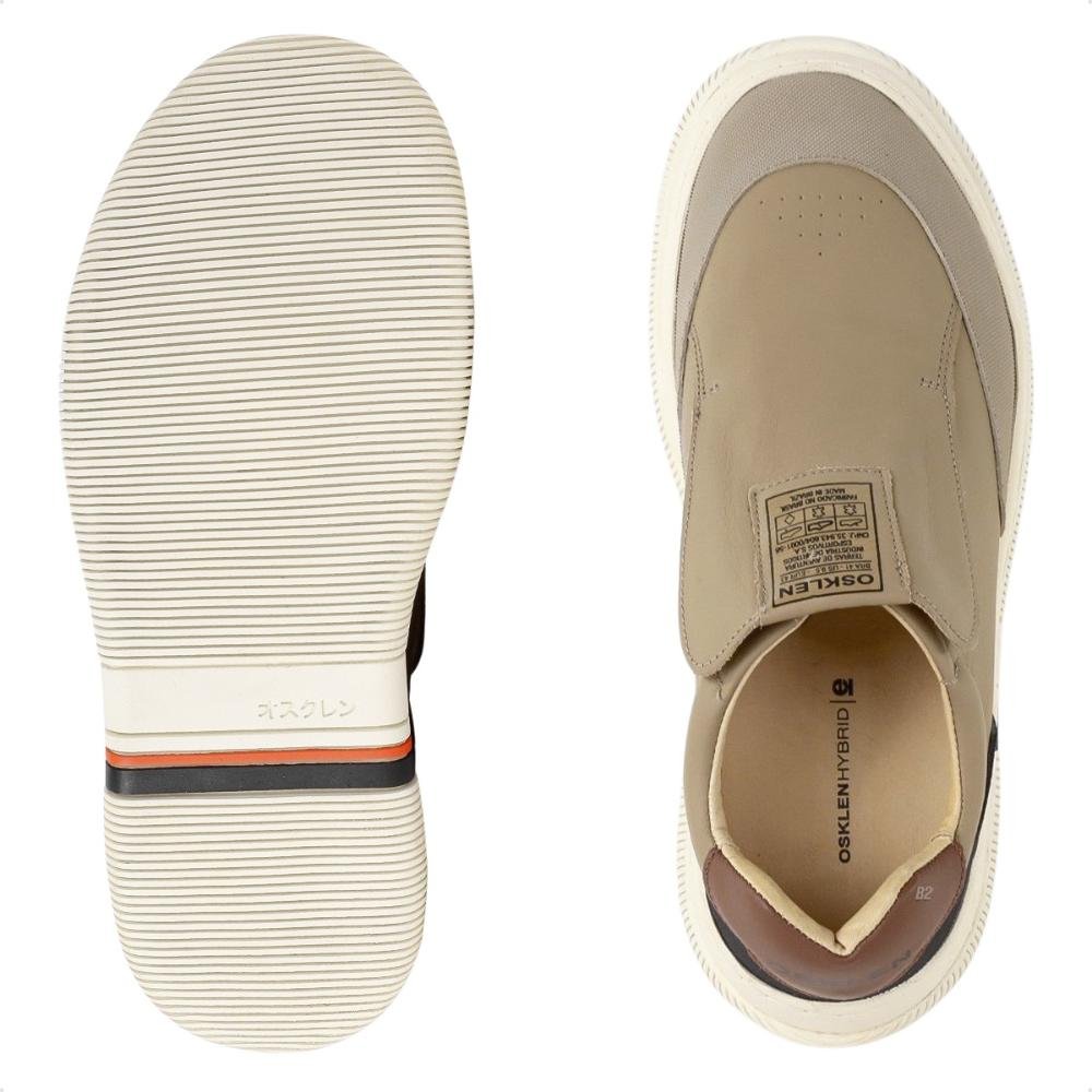 Tênis Osklen Hybrid Bare Slip on Masculino Bege/Preto 6