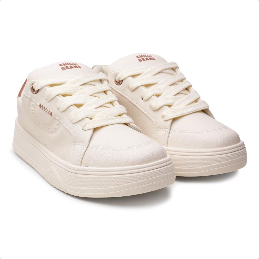 Tênis Chilli Beans Basic Feminino Bege/Marrom 3