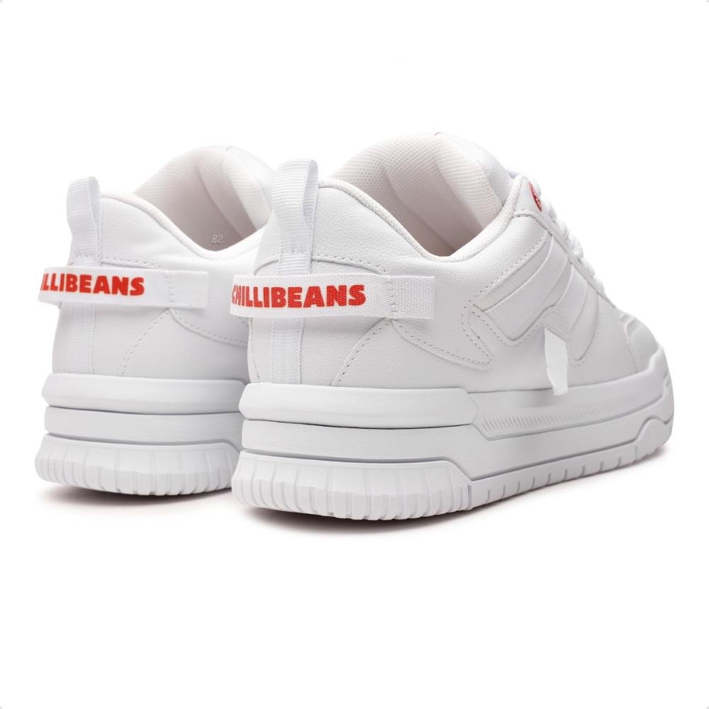 Tênis Chilli Beans Gold Masculino Branco/Vermelho 5