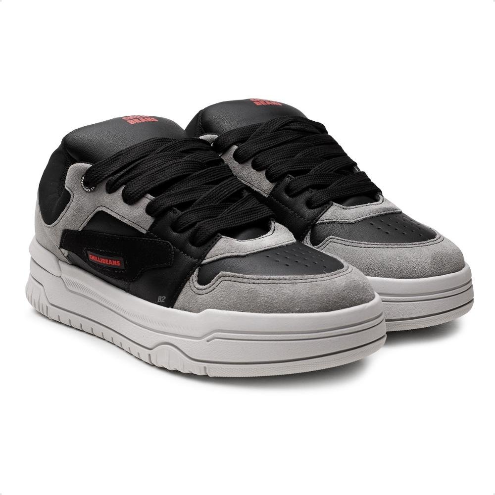 Tênis Chilli Beans Premium Casual Unissex Cinza/Preto 3