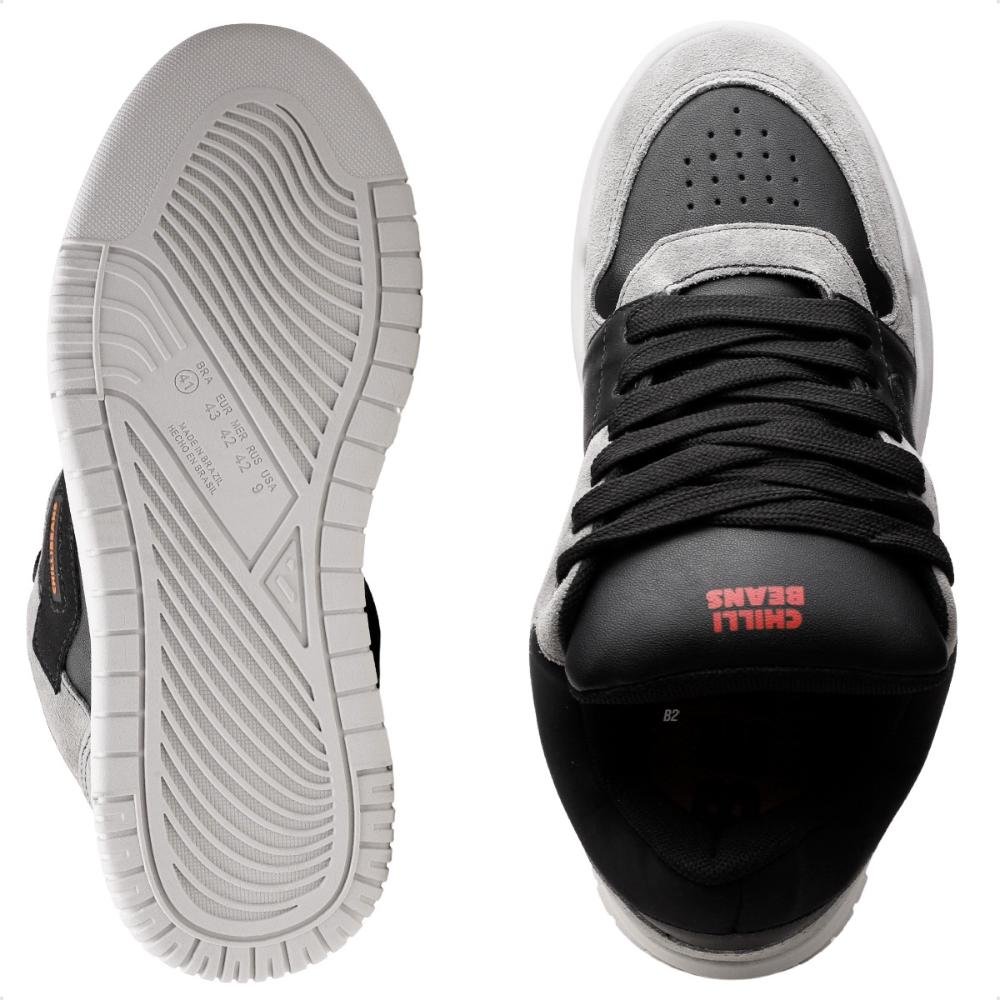 Tênis Chilli Beans Premium Casual Unissex Cinza/Preto 6