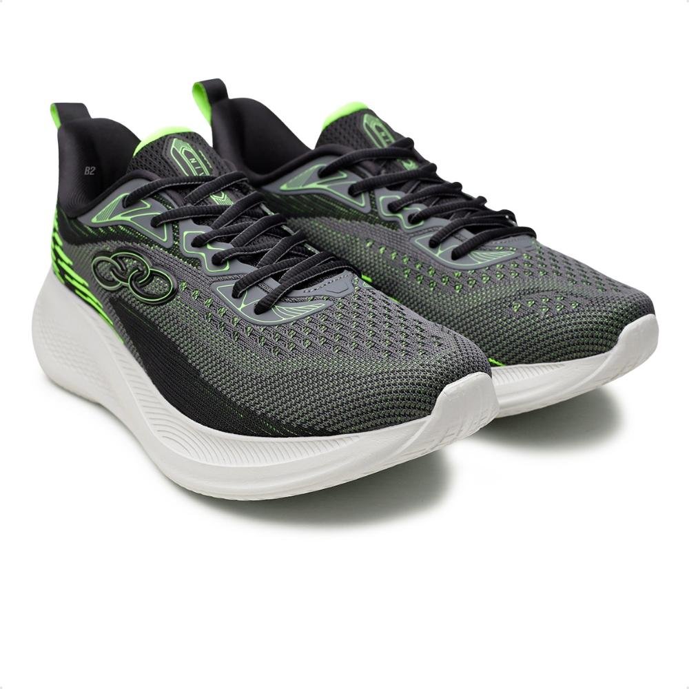 Tênis Olympikus Nível Masculino Preto/Verde 3