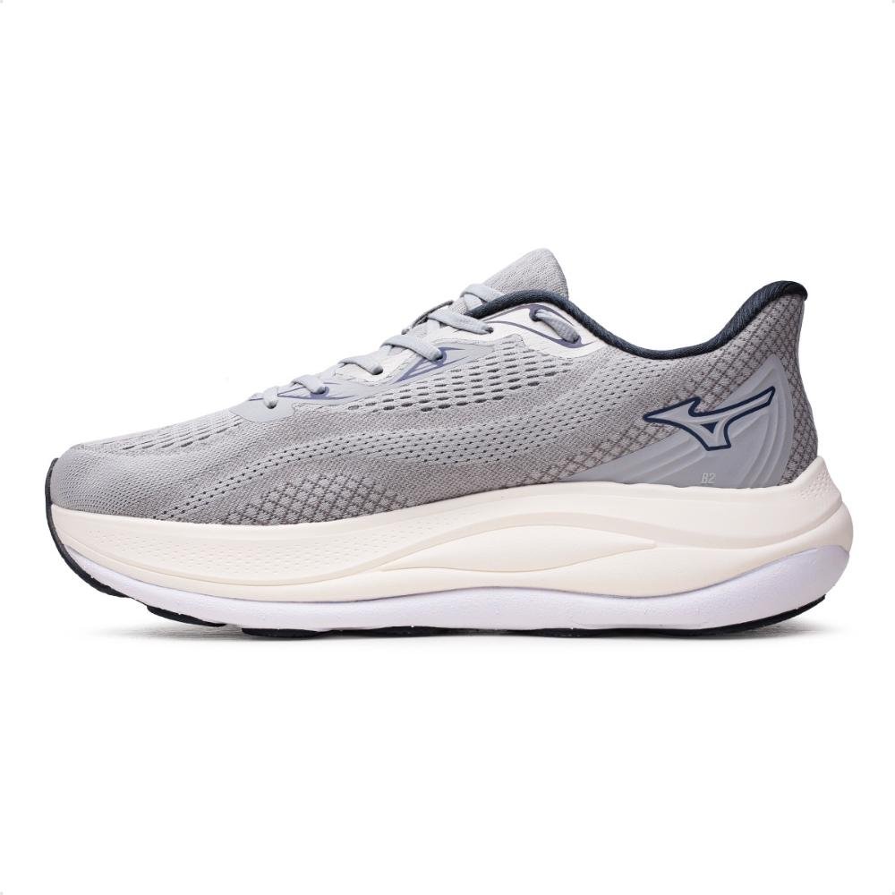 Tênis Mizuno Wave Skyway Masculino Cinza/Azul Marinho 2