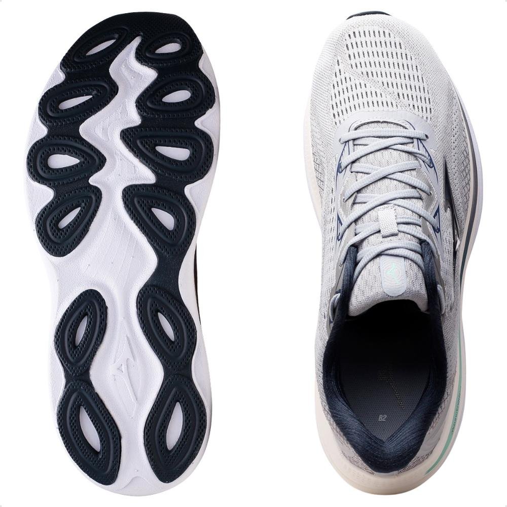 Tênis Mizuno Wave Skyway Masculino Cinza/Azul Marinho 6