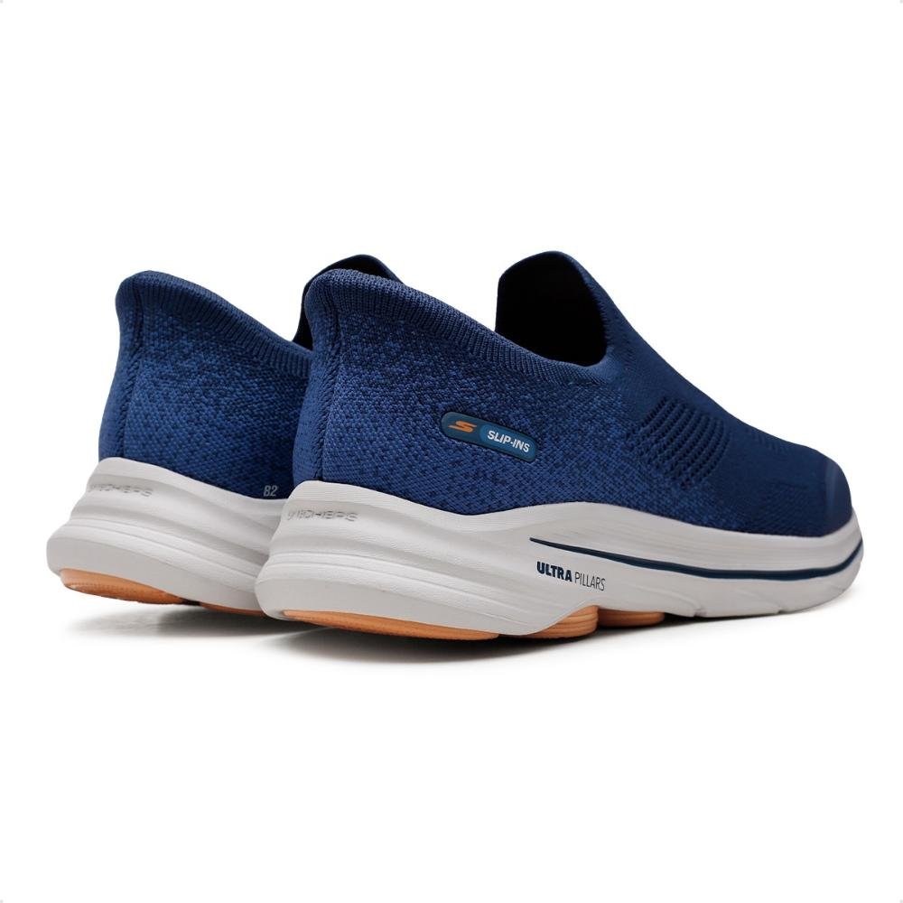 Tênis Skechers Go Walk 8 Stretch Fit Masculino Azul Marinho 5