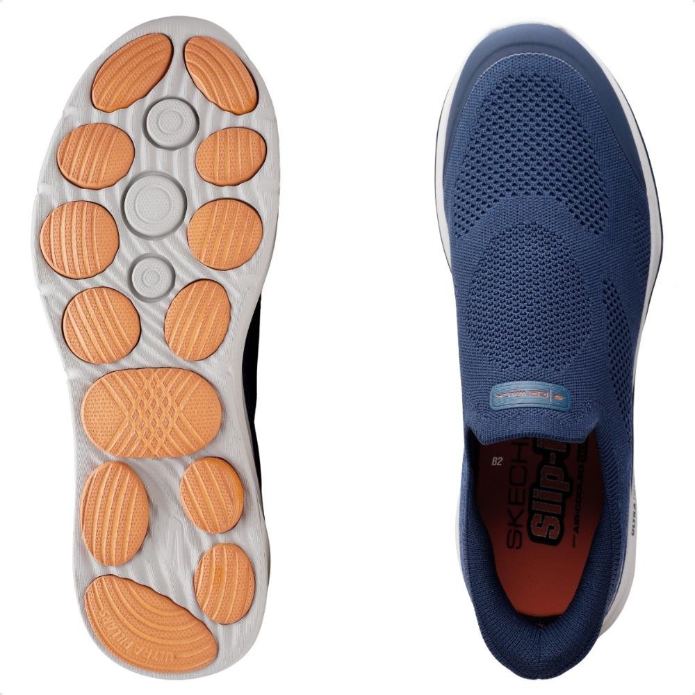 Tênis Skechers Go Walk 8 Stretch Fit Masculino Azul Marinho 6