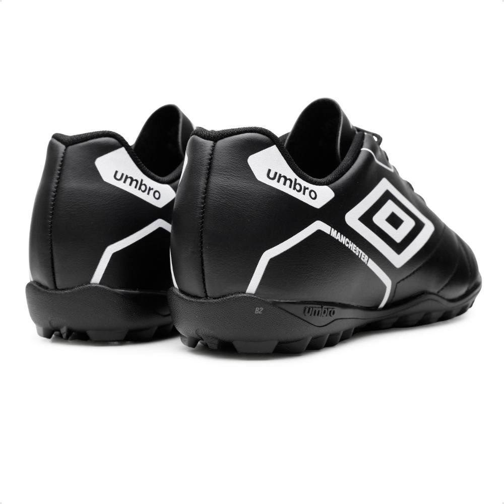 Chuteira Society Umbro Manchester Jr Preto/Branco 4