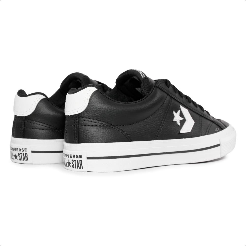 Tênis Converse Sport Casual Unissex Preto/Branco 5