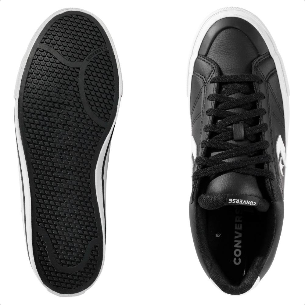 Tênis Converse Sport Casual Unissex Preto/Branco 6