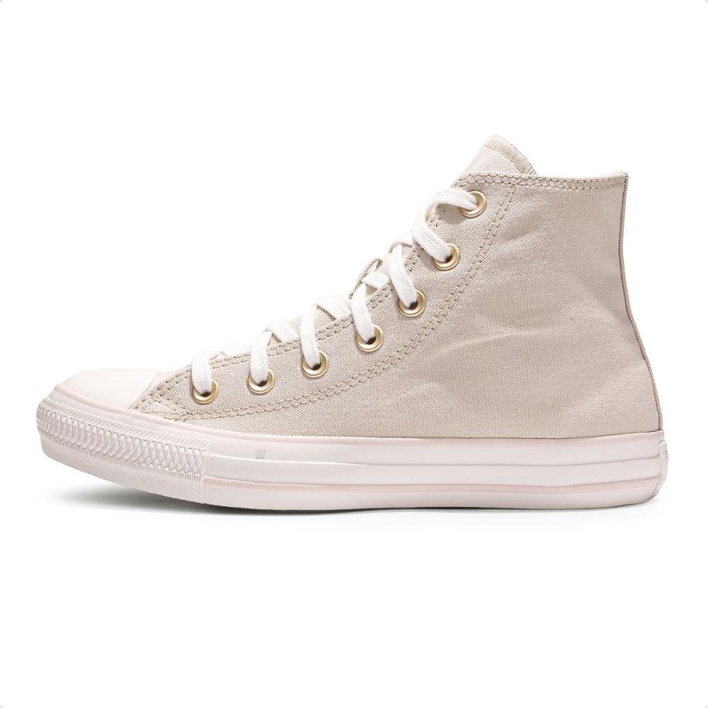 Tênis Converse Chuck Taylor All Star Summer Metals Cano Alto Bege 2
