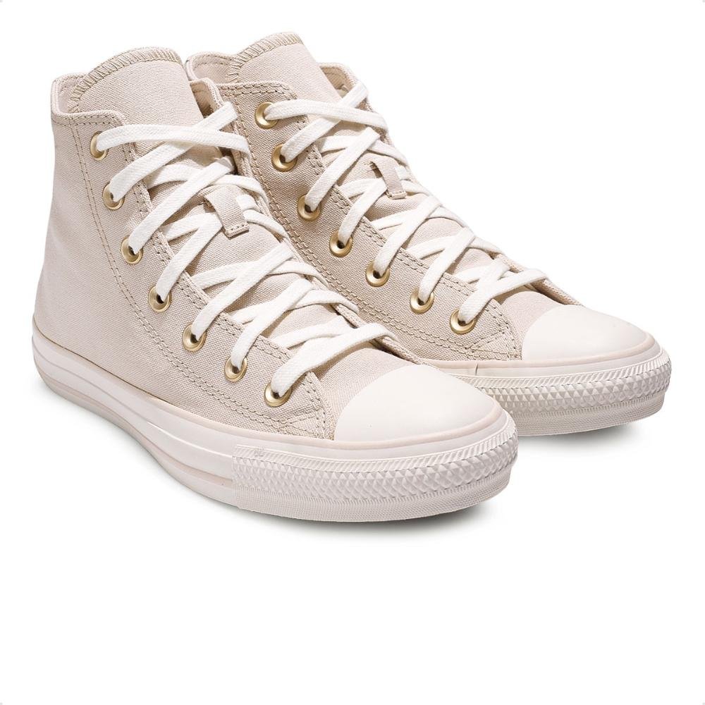 Tênis Converse Chuck Taylor All Star Summer Metals Cano Alto Bege 3