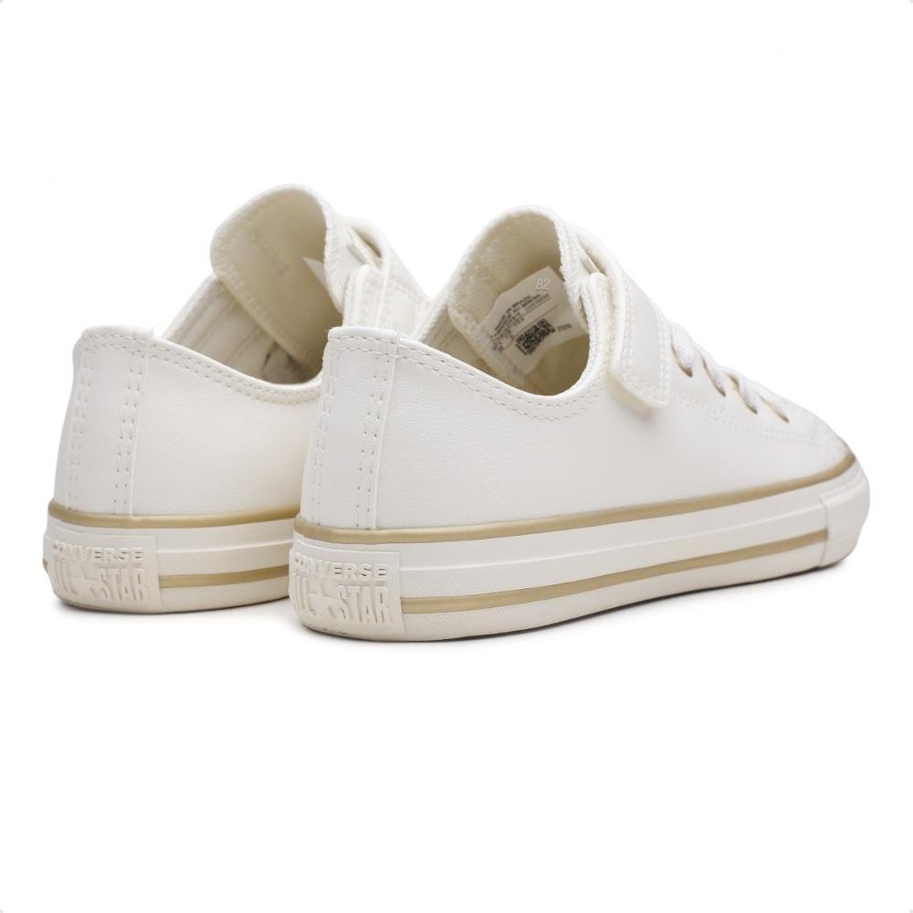 Tênis Converse All Star Chuck Taylor 1v Taylored Lux Bege/Dourado 5