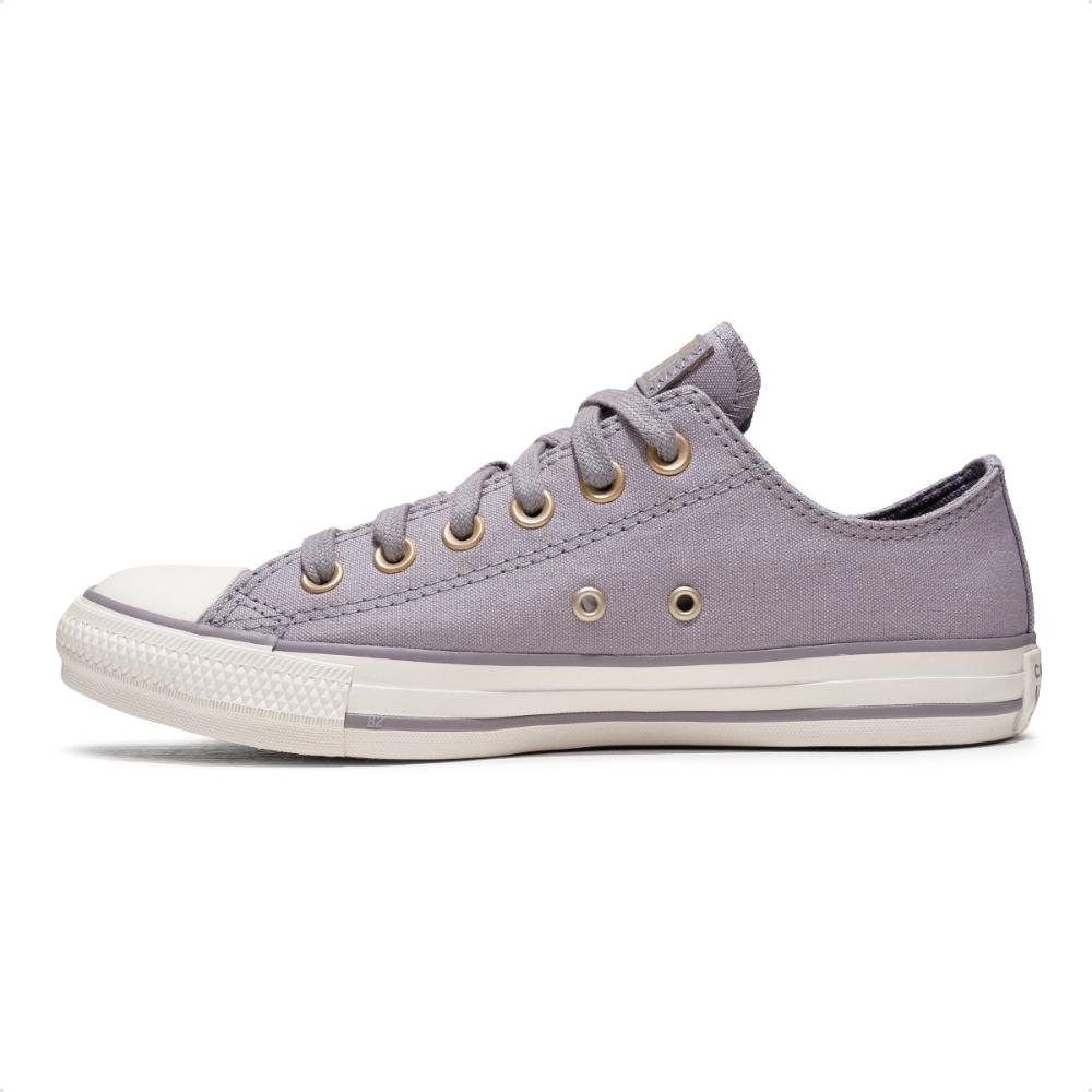 Tênis Converse Chuck Taylor All Star Taylored Lux Unissex Lilás/Dourado 2