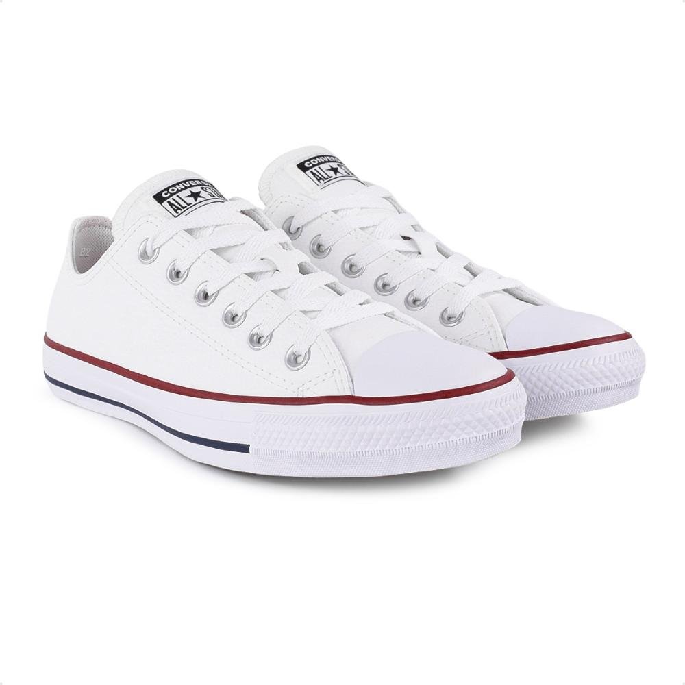 Tênis Converse All Star Chuck Taylor Cano Baixo Feminino Branco 3