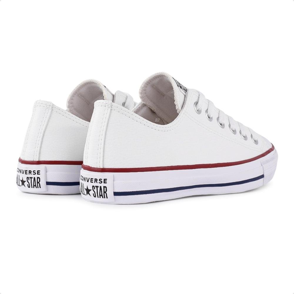 Tênis Converse All Star Chuck Taylor Cano Baixo Feminino Branco 5