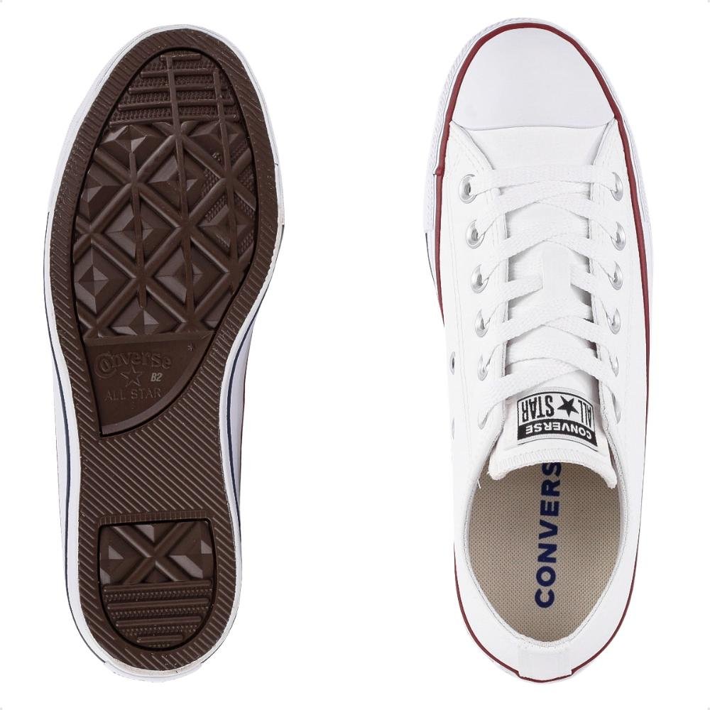 Tênis Converse All Star Chuck Taylor Cano Baixo Feminino Branco 6