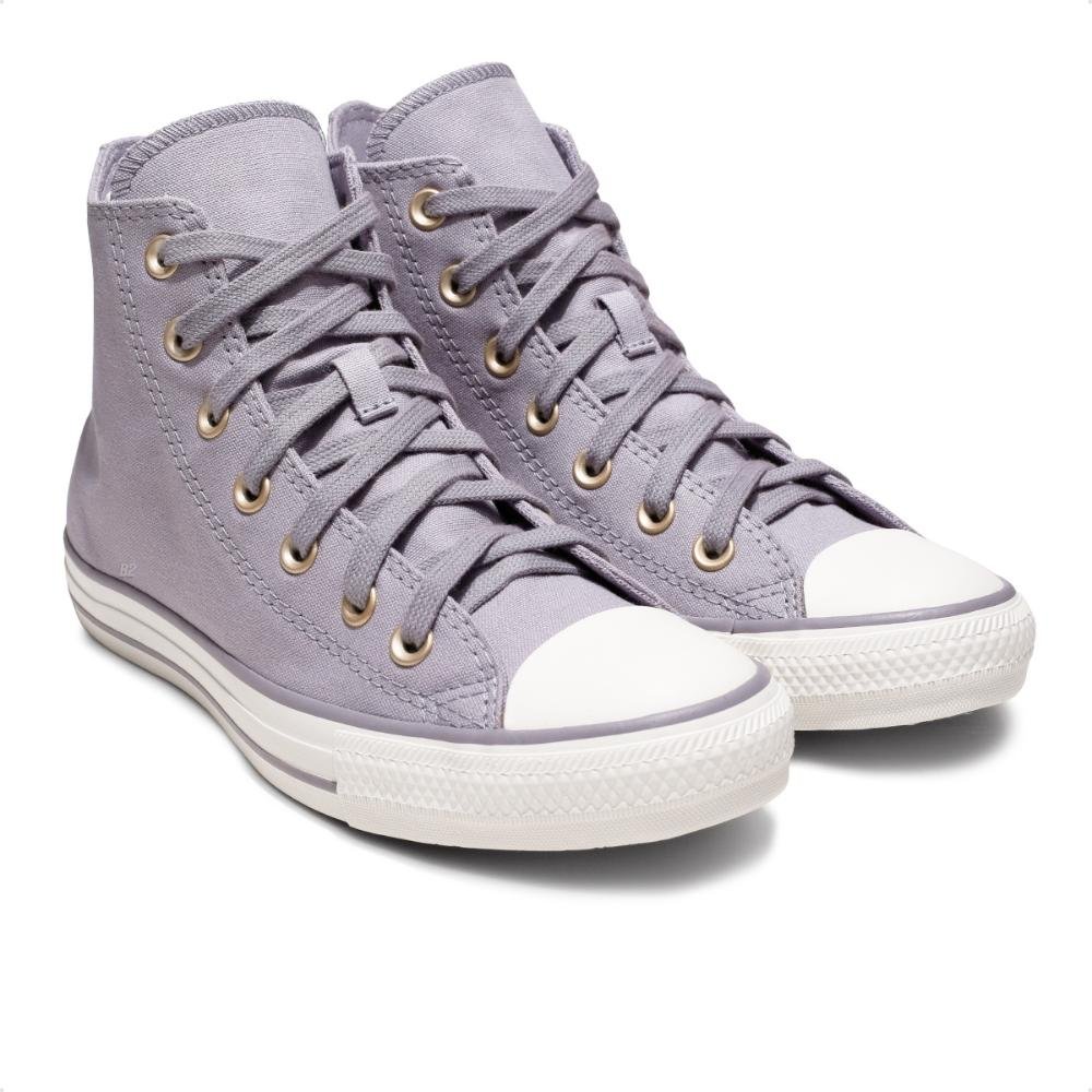 Tênis Converse Chuck Taylor All Star Taylored Lux Cano Alto Unissex Lilás 3