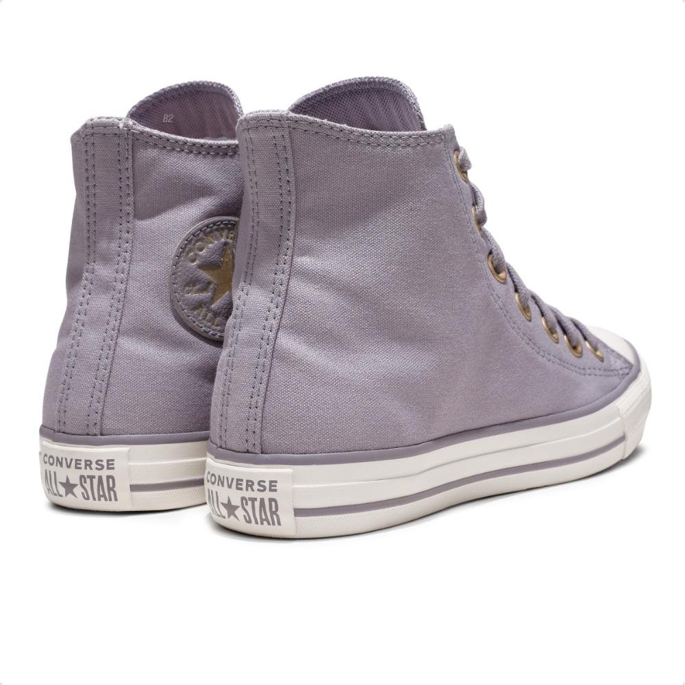 Tênis Converse Chuck Taylor All Star Taylored Lux Cano Alto Unissex Lilás 5