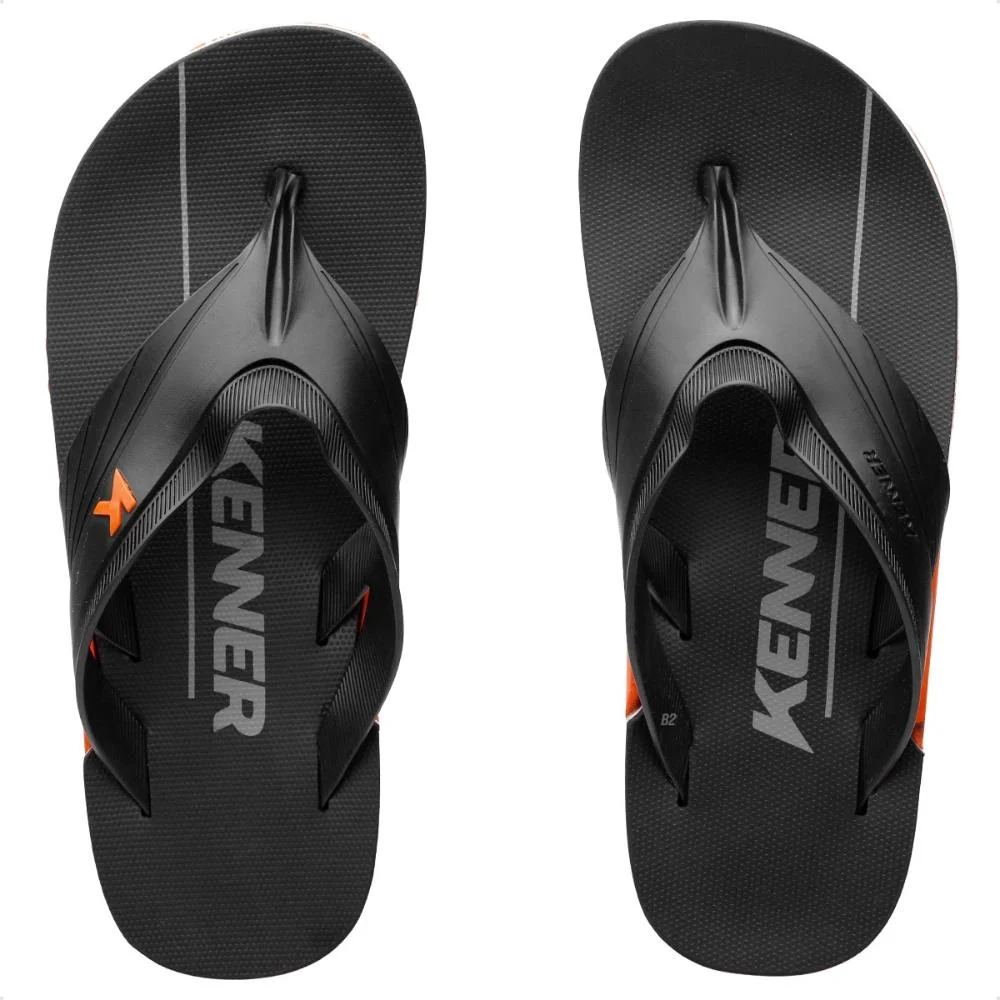 Sandália Kenner Nk6 Flux Pro Preto/Laranja