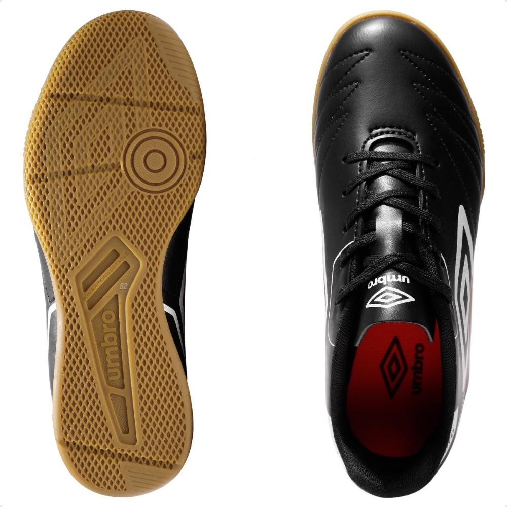 Chuteira Futsal Umbro Manchester Jr Preto/Branco 6