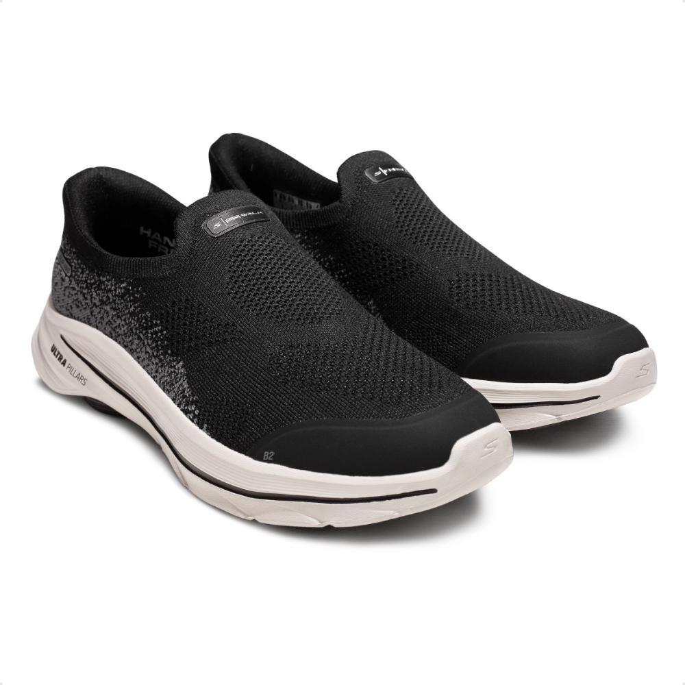 Tênis Skechers Go Walk 8 Feminino Preto/Cinza 3