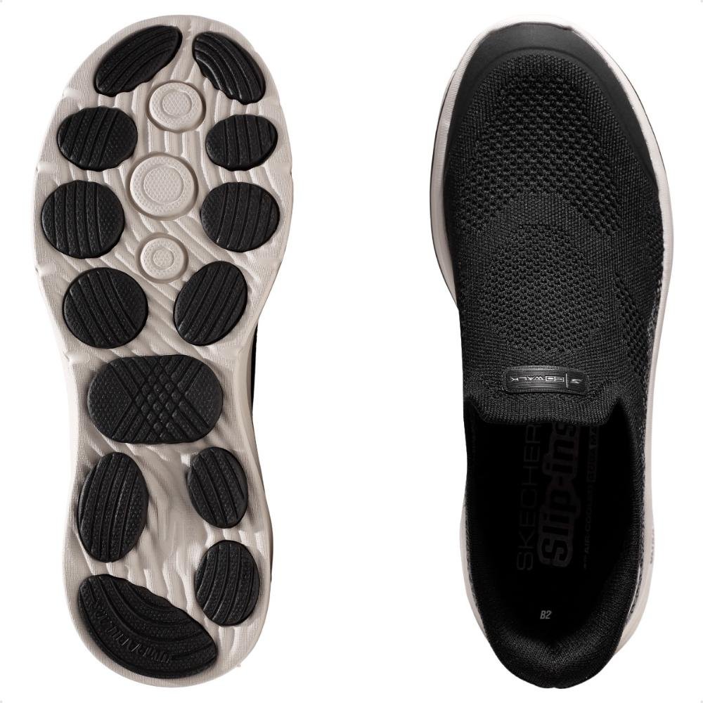 Tênis Skechers Go Walk 8 Feminino Preto/Cinza 6