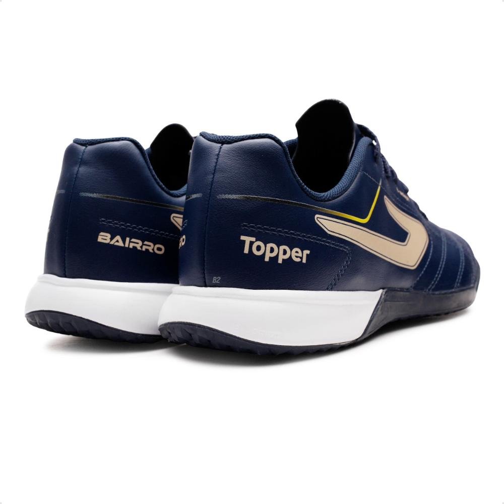 Chuteira Futsal Topper Bairro Unissex Azul Marinho 5