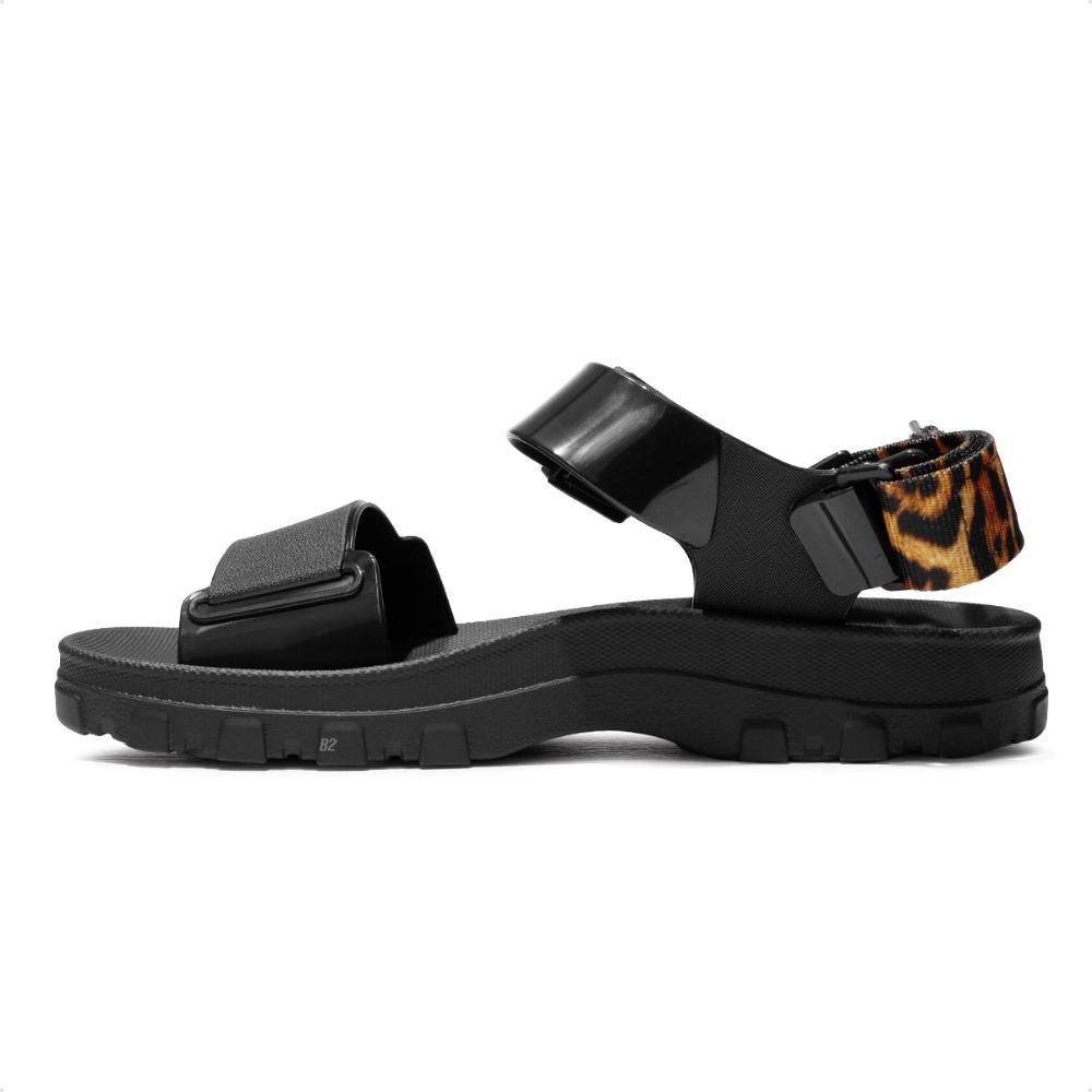 Sandália Melissa Kick Off Sandal Low Feminina Preto 2