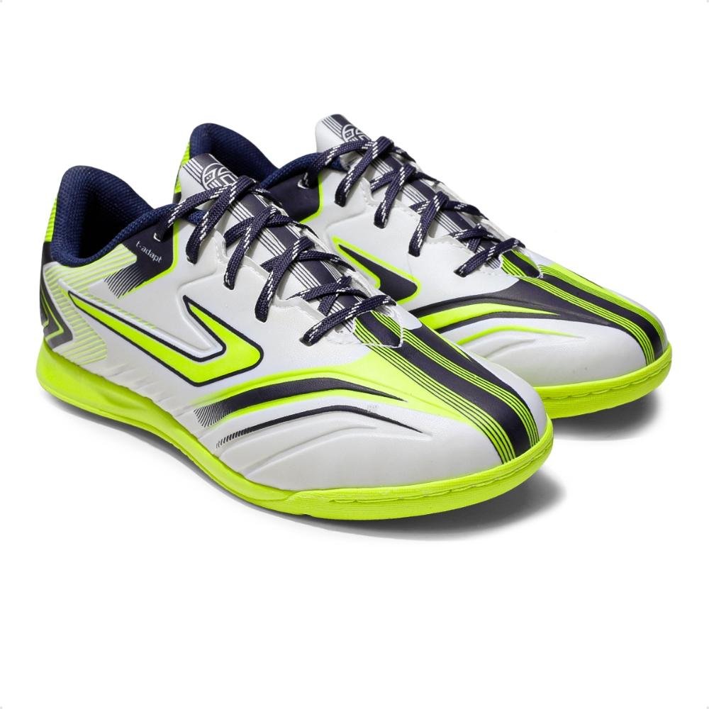 Chuteira Futsal Topper Camaleão Infantil Branco 3