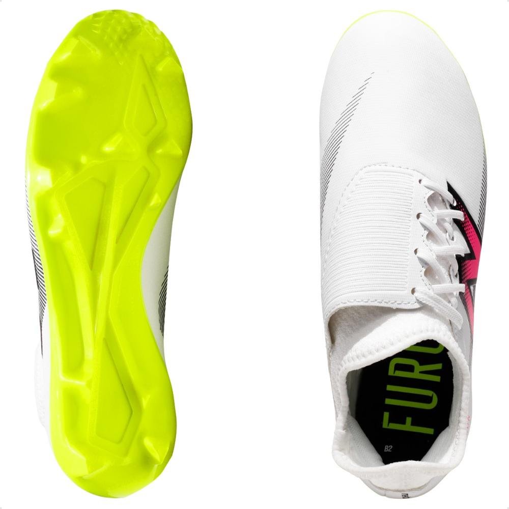 Chuteira Campo New Balance Furon Dispatch FG V7+ Unissex Branco 6