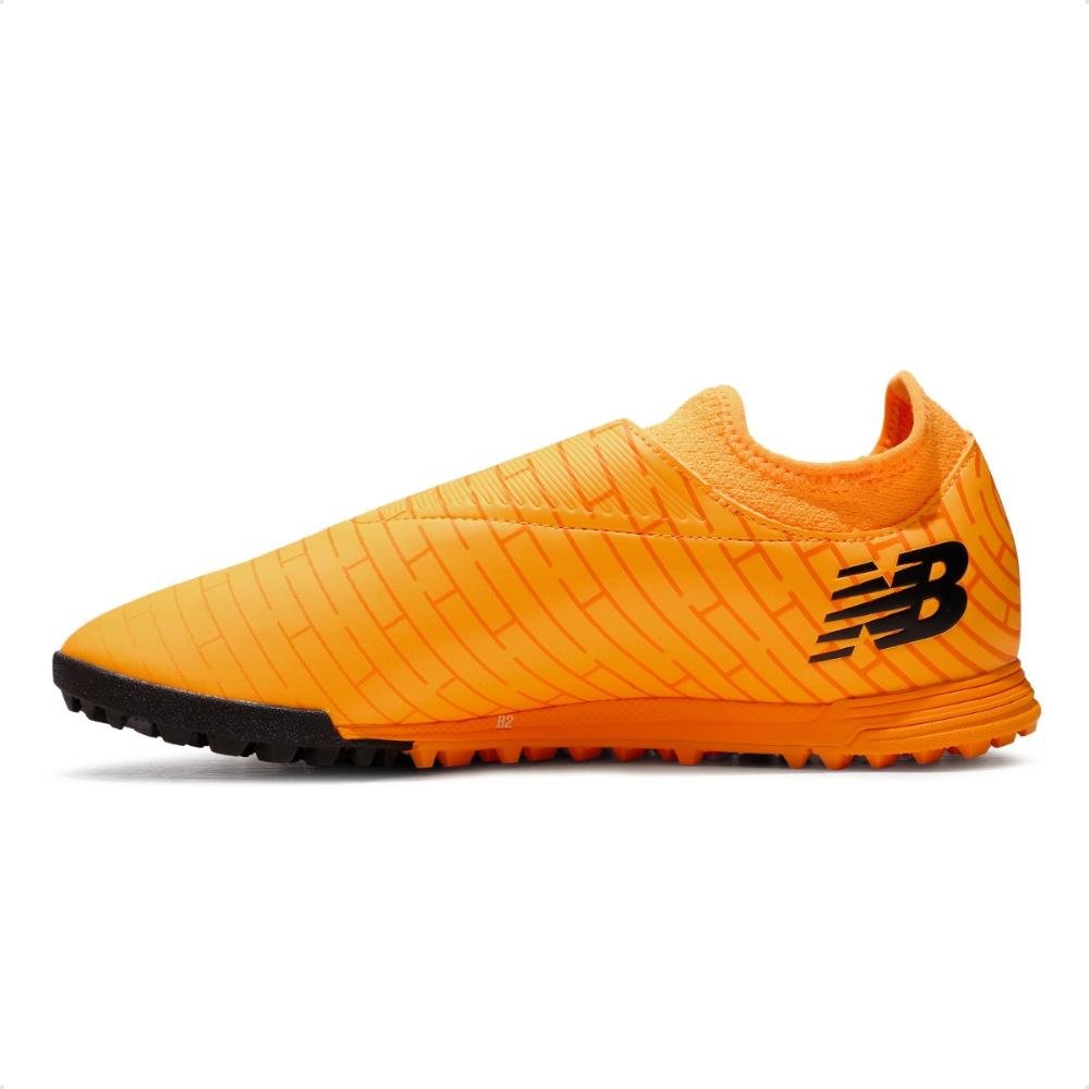Chuteira Society New Balance Furon Dispatch FG V7+ Unissex Laranja