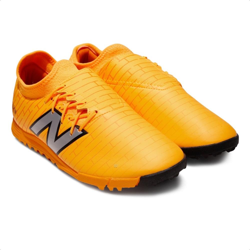 Chuteira Society New Balance Furon Dispatch FG V7+ Unissex Laranja