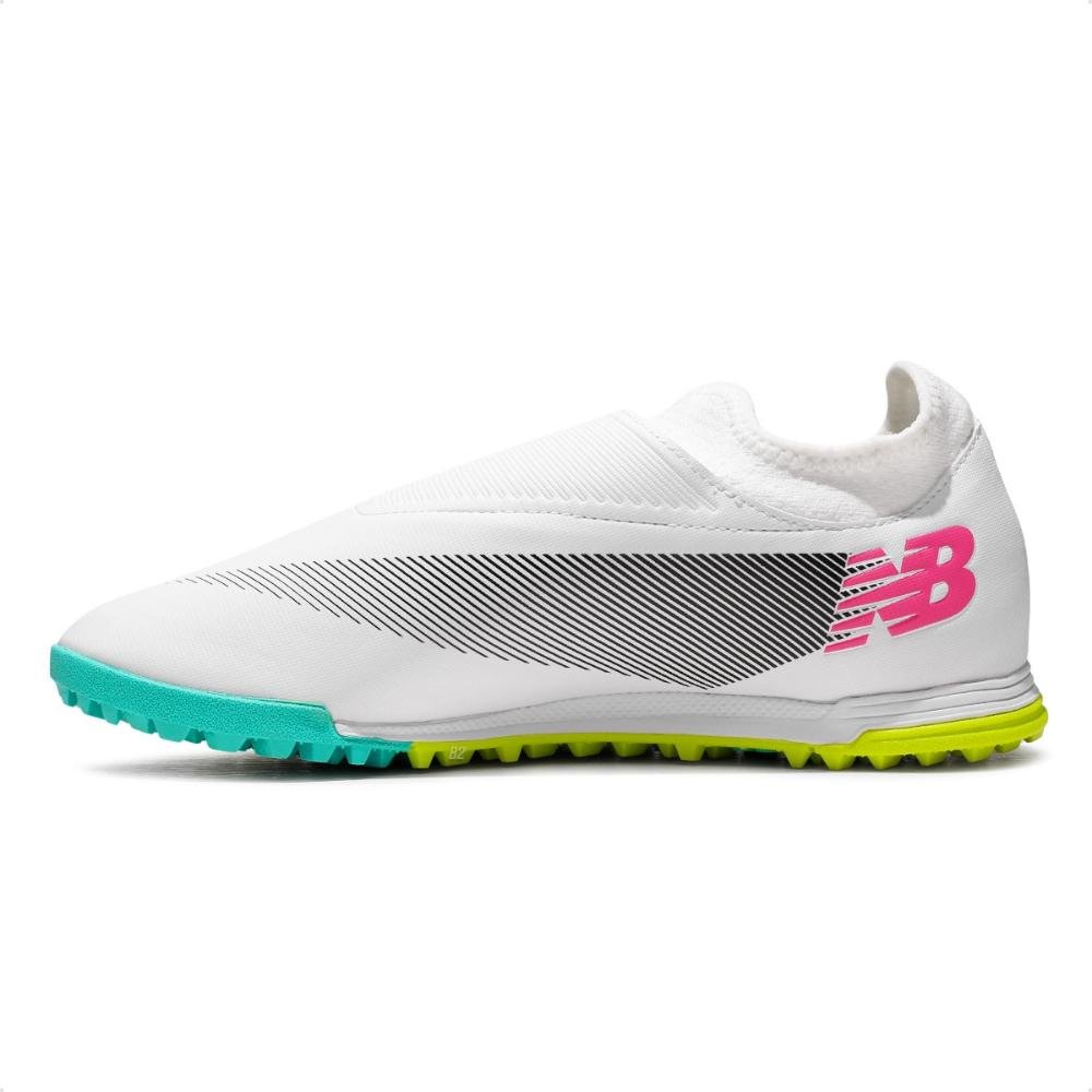 Chuteira Society New Balance Furon Dispatch FG V7+ Unissex Branco 2