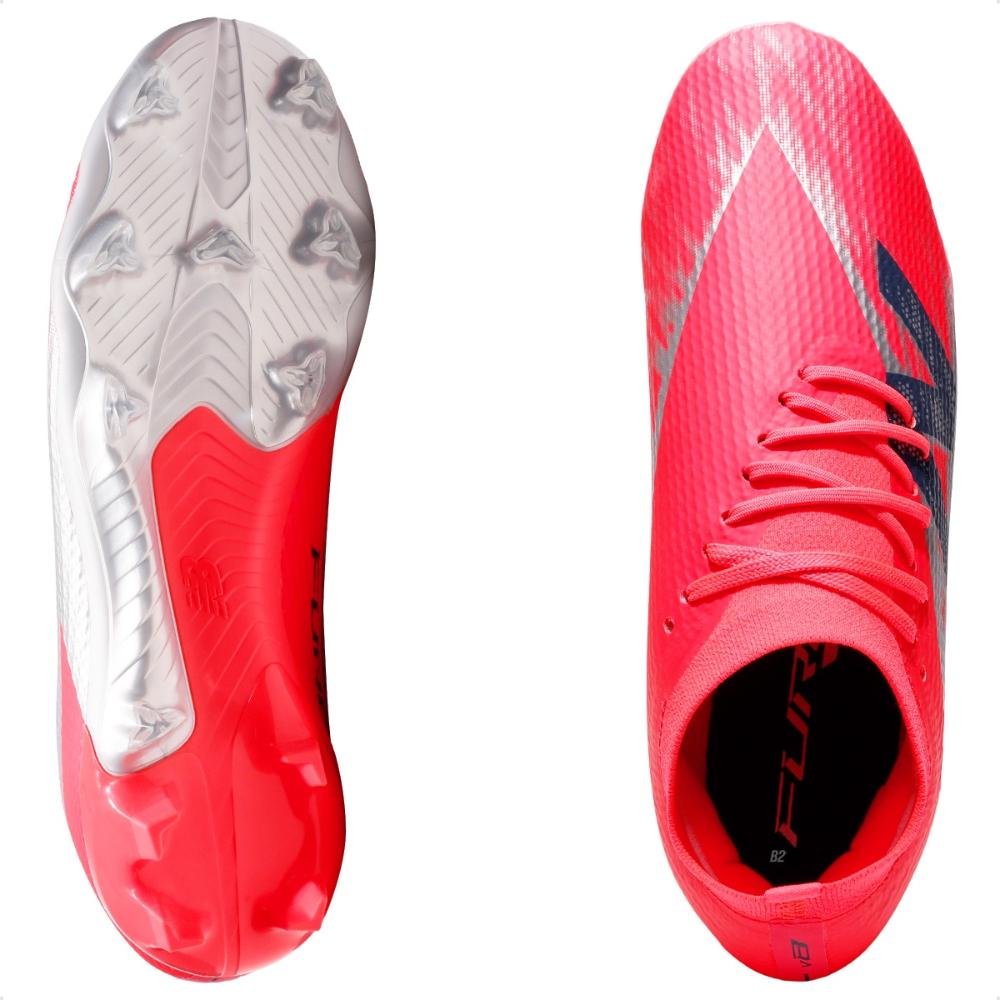 Chuteira Campo New Balance Furon Team Tf V8 Unissex Vermelho 6
