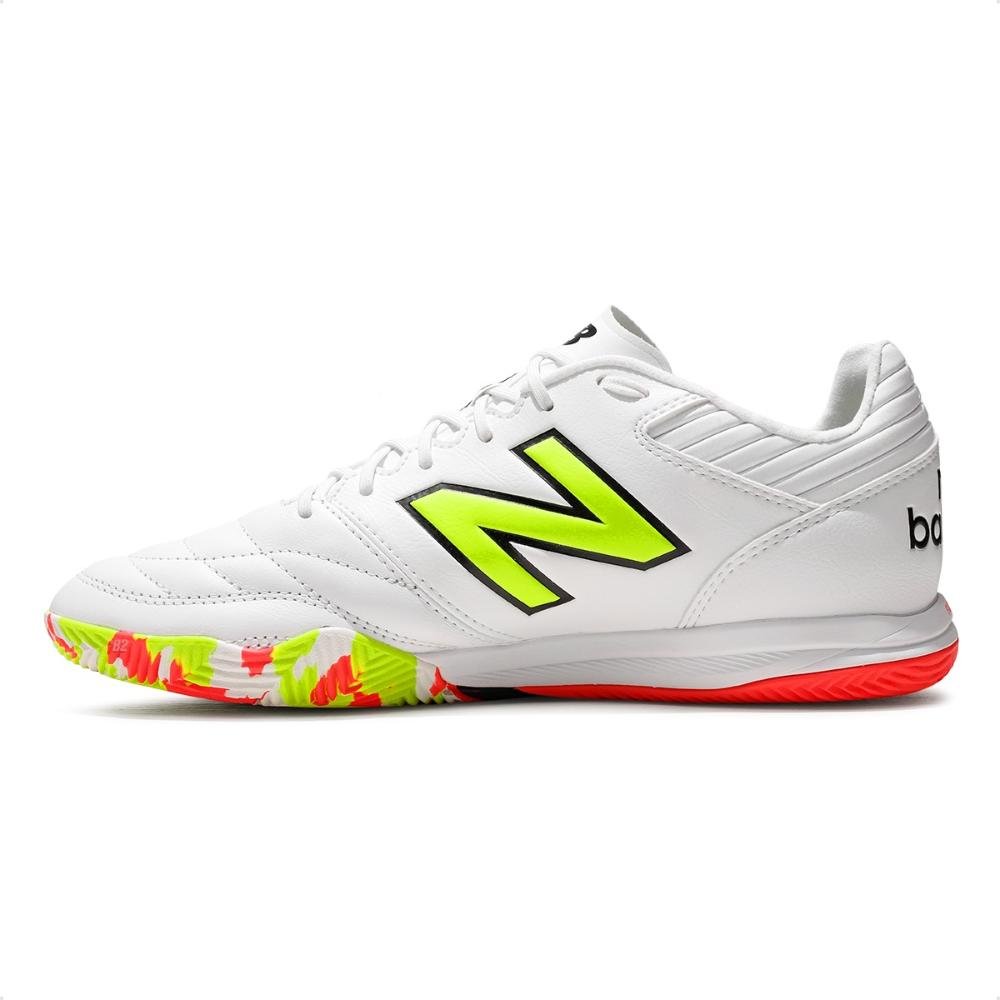 Chuteira Futsal New Balance 442 Pro In V2 Masculina Branco/Verde 2