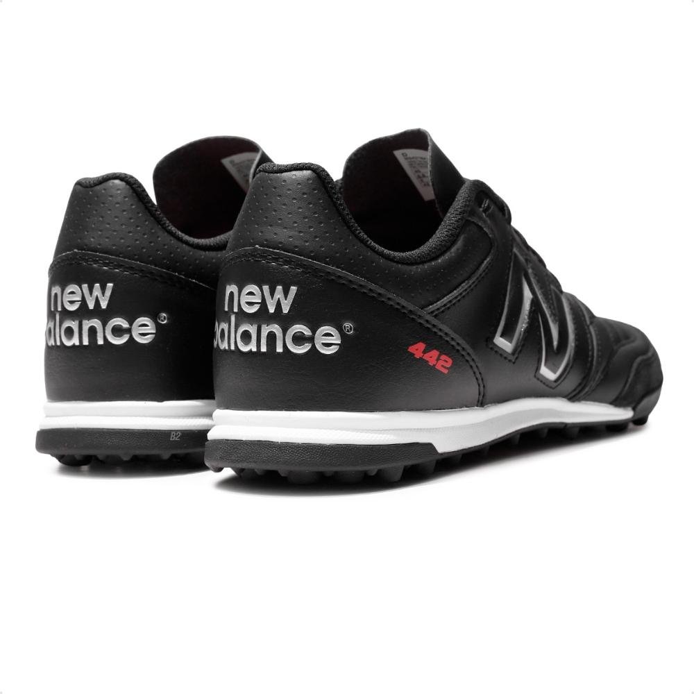 Chuteira Society New Balance 442 V2 Team Tf Masculina Preto/Branco 5