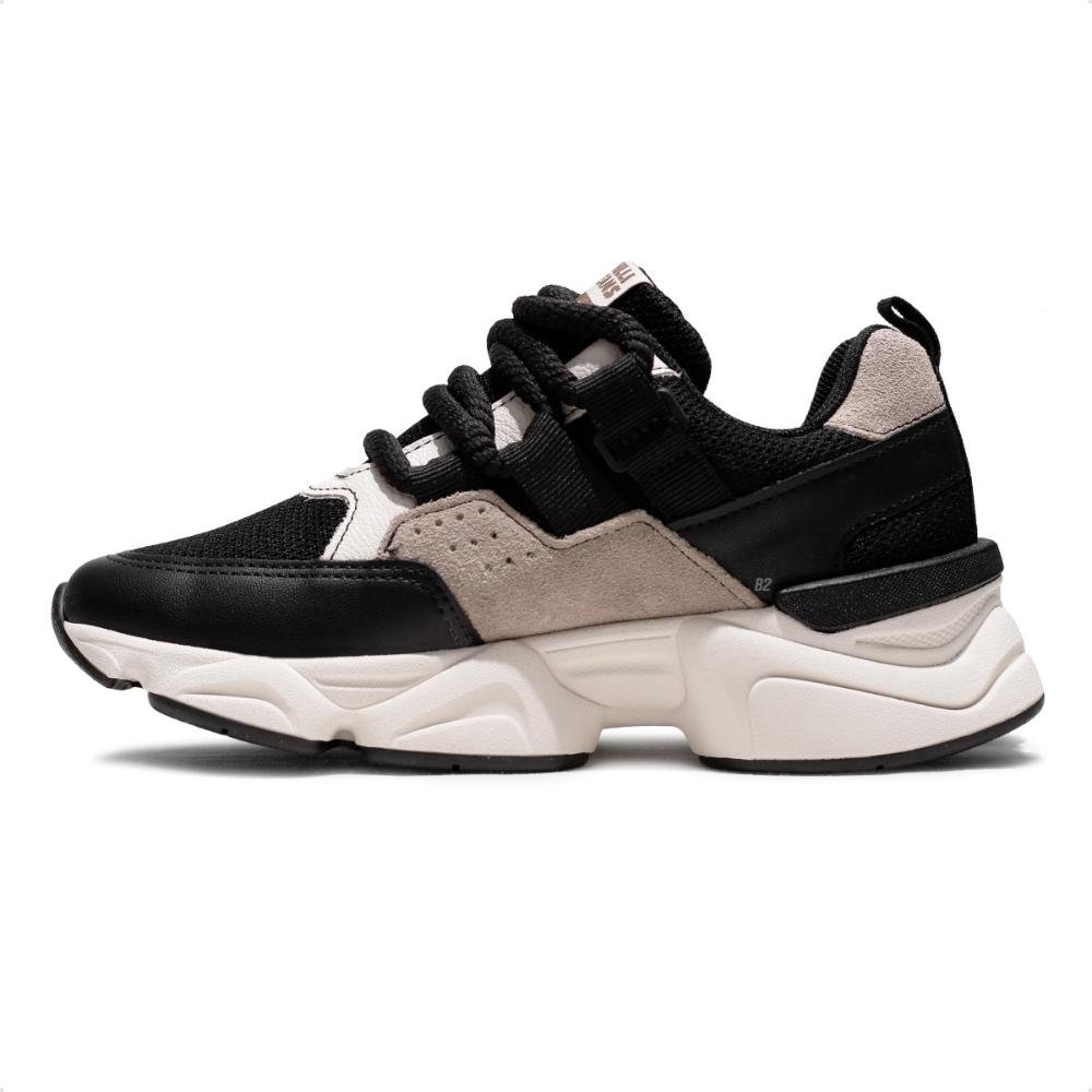 Tênis Chilli Beans Premium Sneaker Feminino Preto/Bege 2