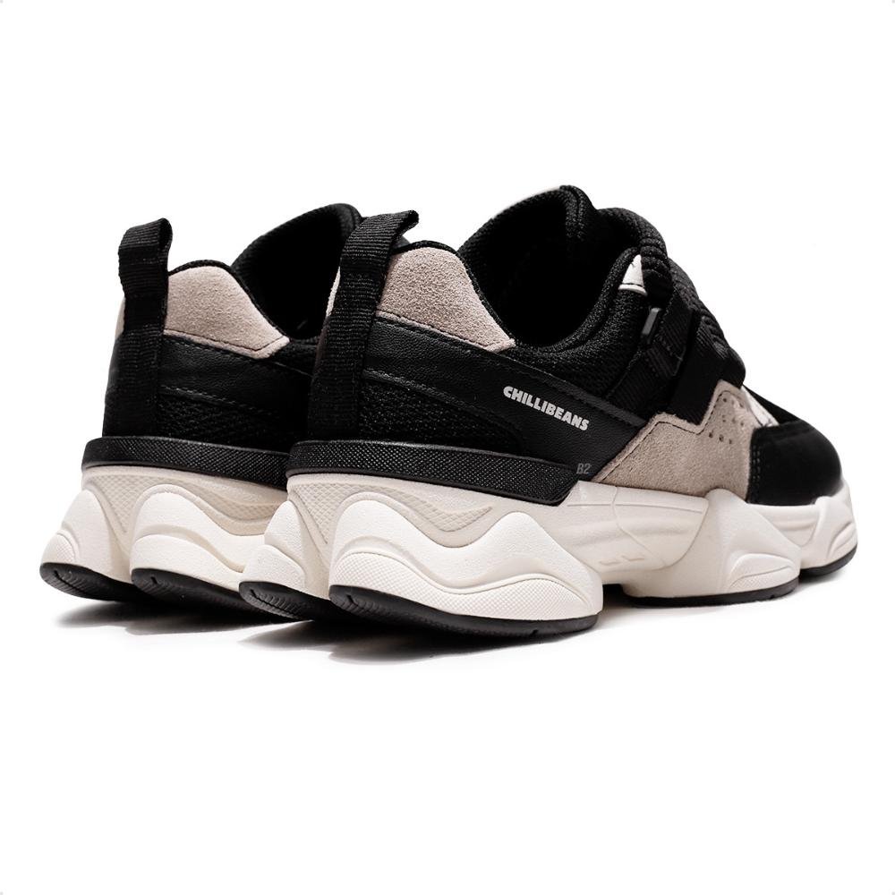 Tênis Chilli Beans Premium Sneaker Feminino Preto/Bege 5