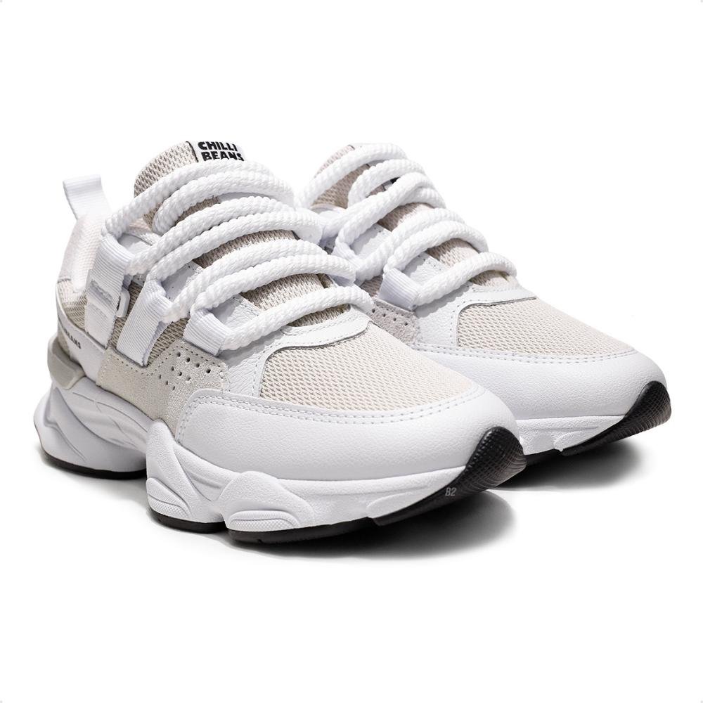 Tênis Chilli Beans Premium Sneaker Feminino Branco/Bege 3