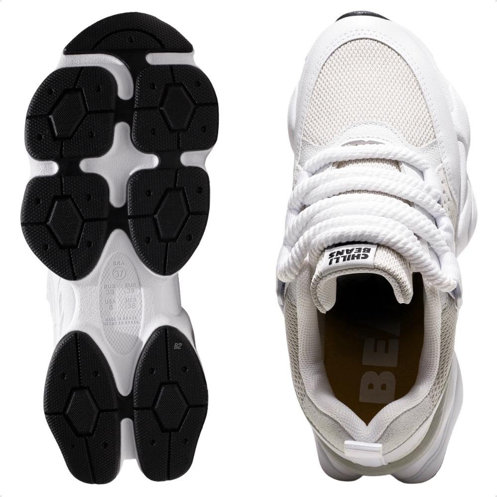 Tênis Chilli Beans Premium Sneaker Feminino Branco/Bege 6