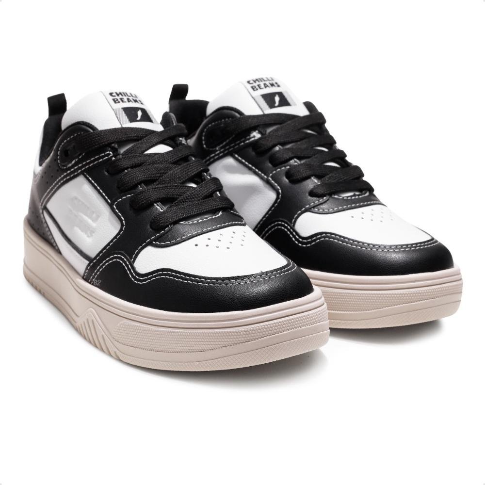 Tênis Chilli Beans Silver Casual Feminino Preto/Branco 3