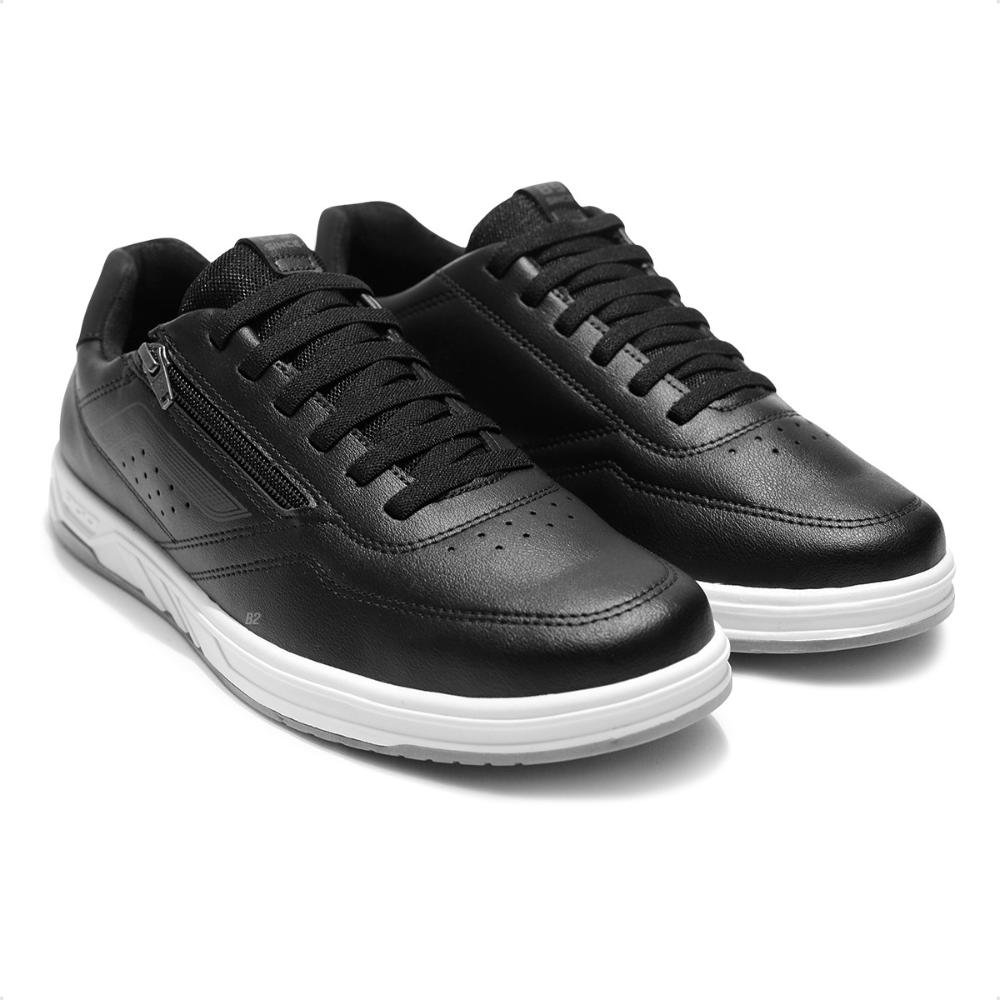 Sapatênis Pegada Oliver Masculino Preto/Branco 3