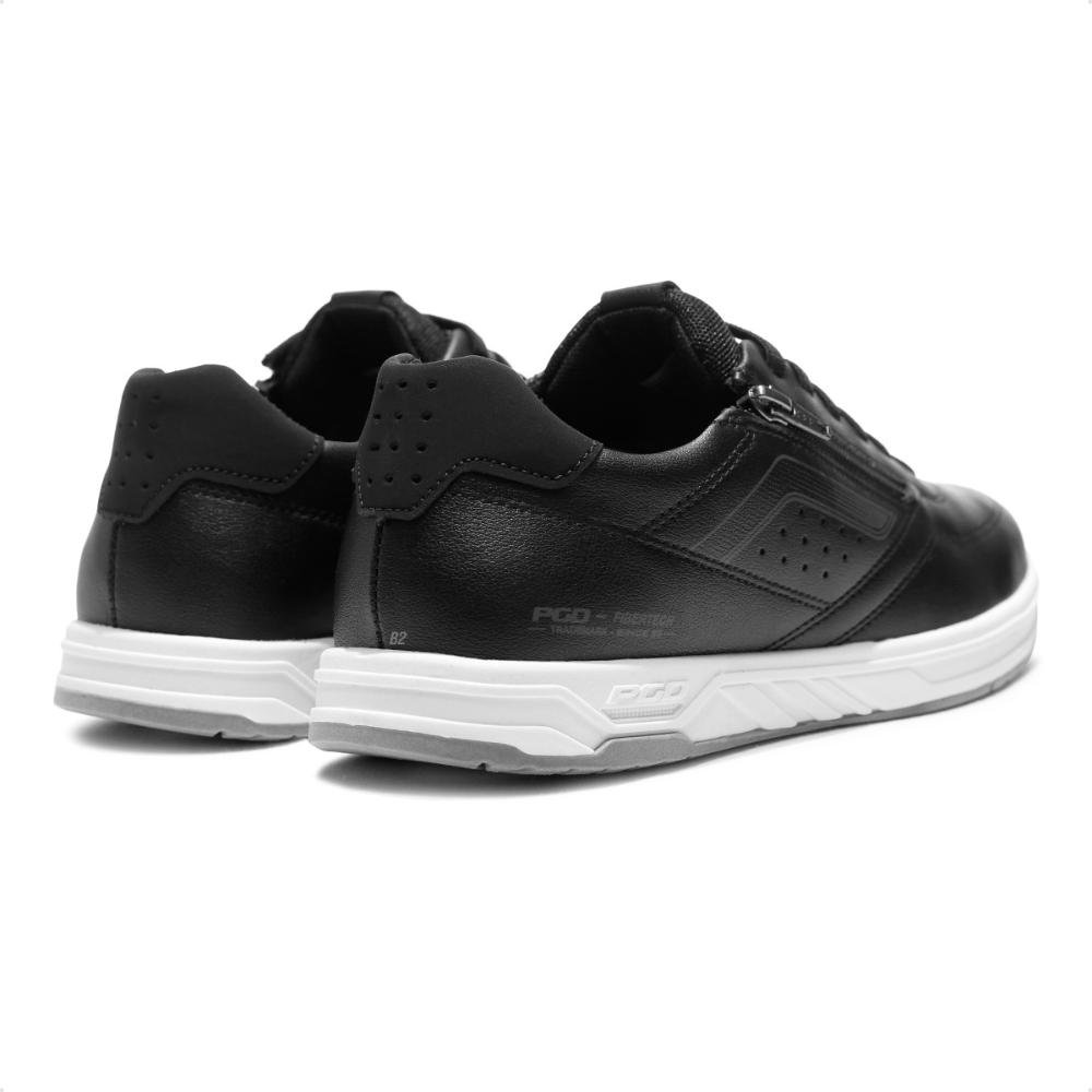 Sapatênis Pegada Oliver Masculino Preto/Branco 5