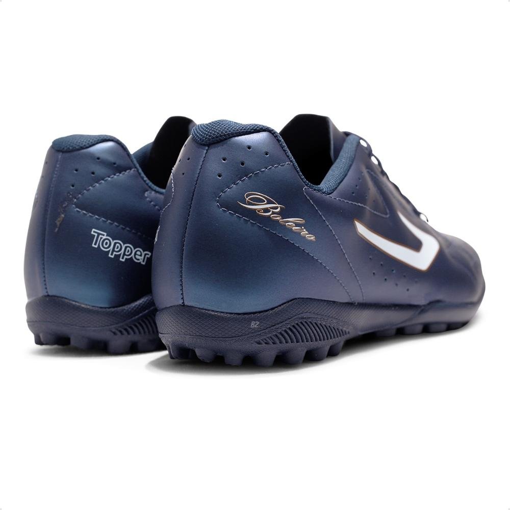 Chuteira Society Topper Boleiro VI Masculino Azul 5