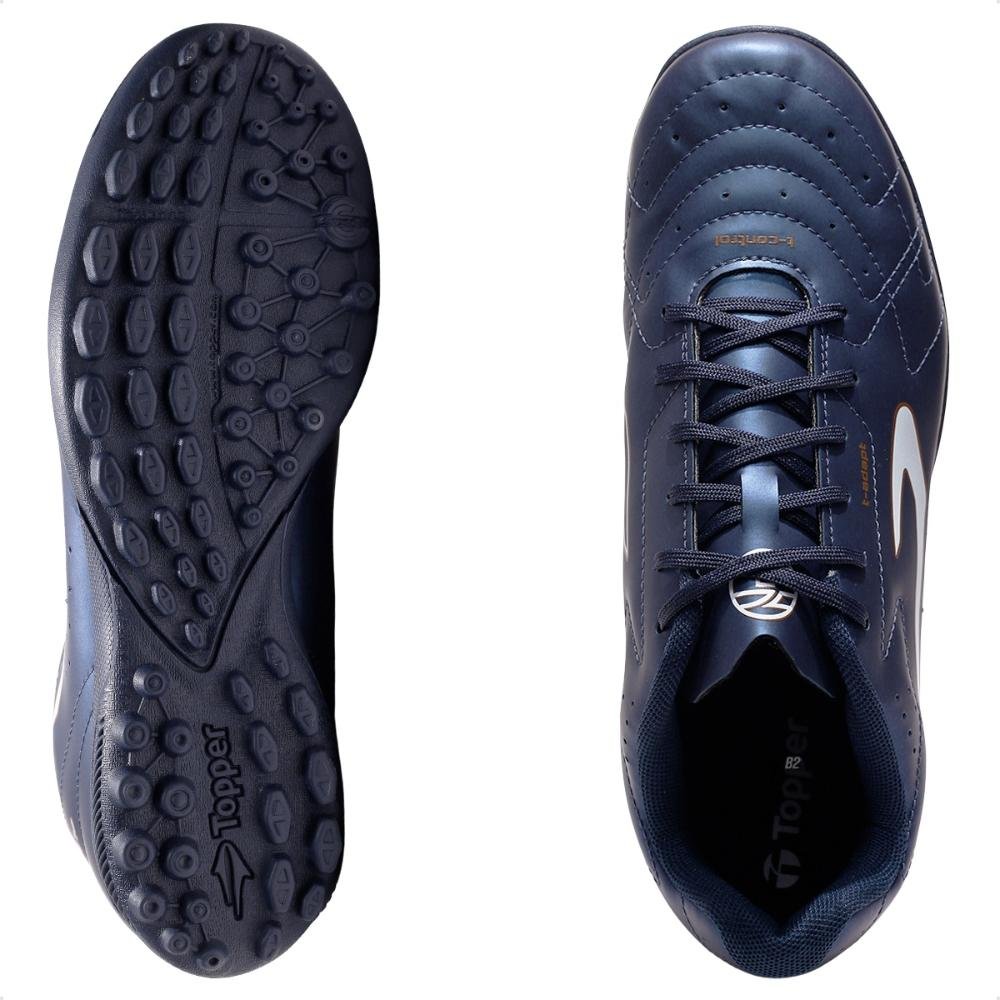 Chuteira Society Topper Boleiro VI Masculino Azul 6