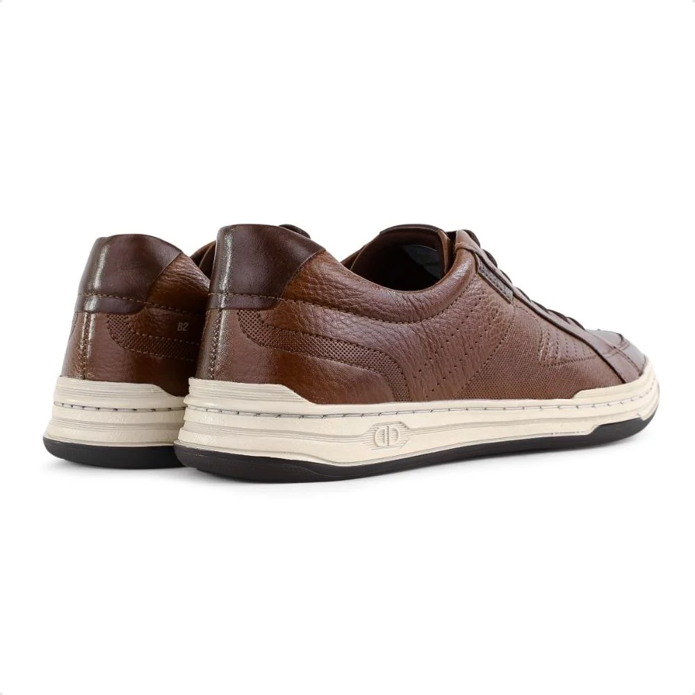 Sapatênis Democrata Denim Jay Masculino Marrom 5