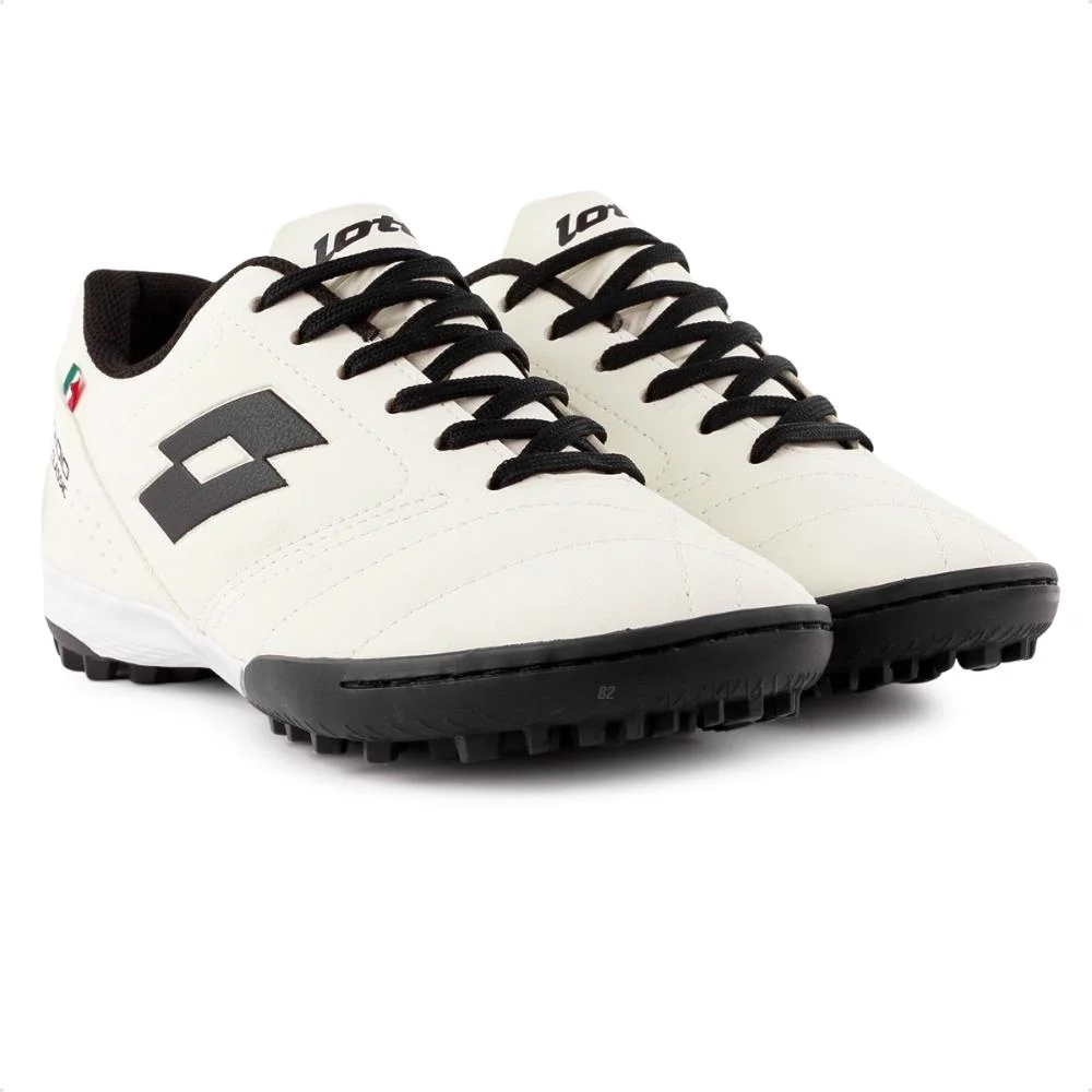 Chuteira Society Lotto Stadio Classic B700 Masculina Creme/Preto 3