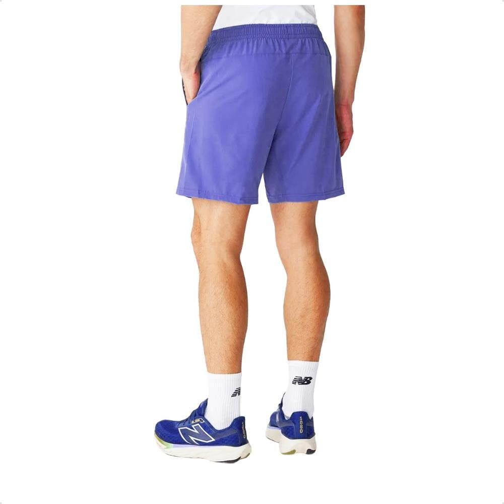 Bermuda New Balance Sport Essentials 7 Masculino Roxo 2